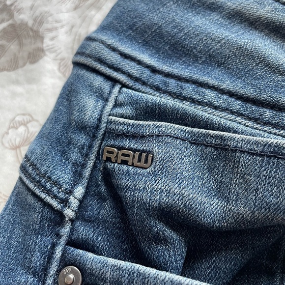 G-Star Raw Lynn Mid Super Skinny Jeans 32 Blue Stretch Streetwear Casual - Picture 3 of 14